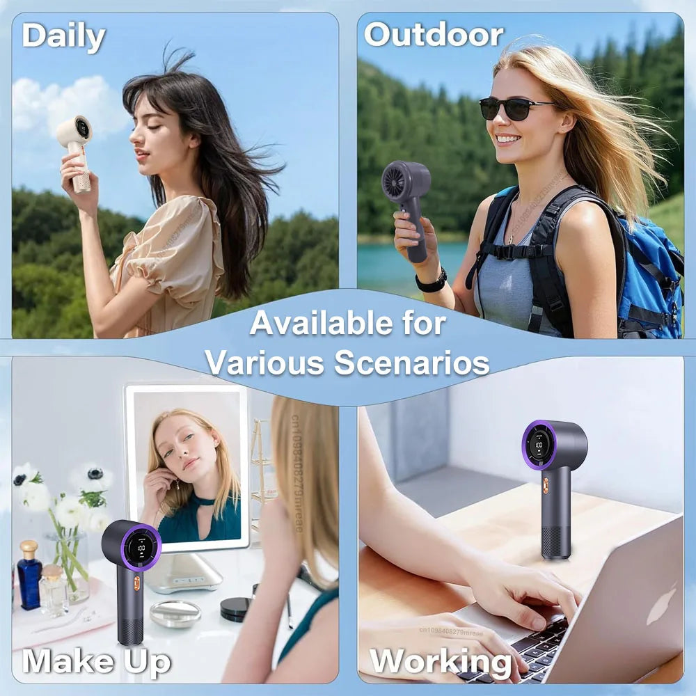 AirWave Handheld Fan — Rechargeable Portable Cooler