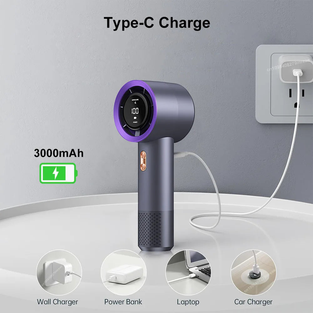 AirWave Handheld Fan — Rechargeable Portable Cooler