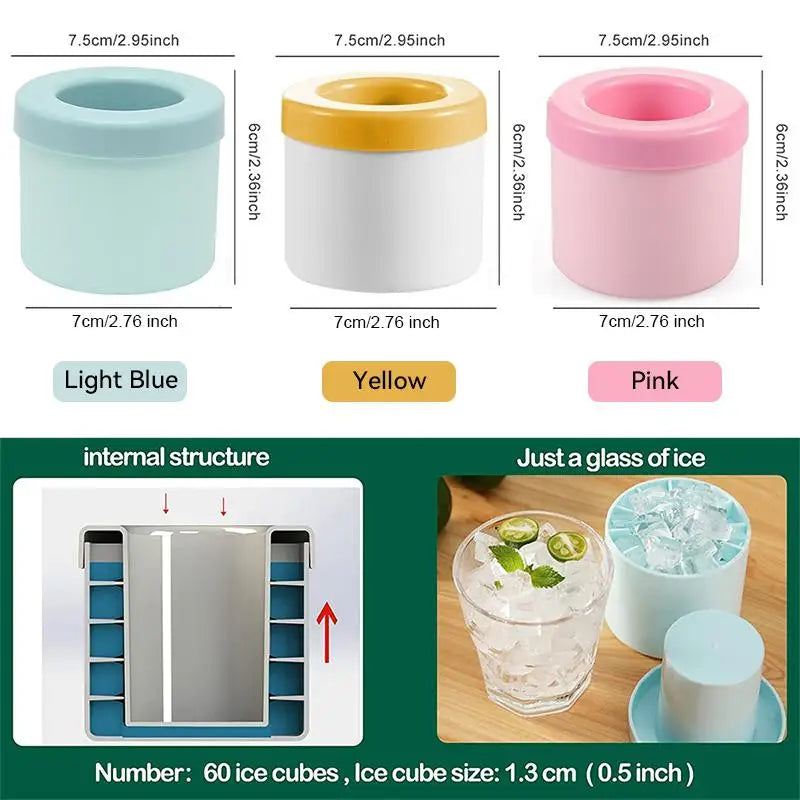 ChillDrop Ice Maker — Silicone Ice Bucket