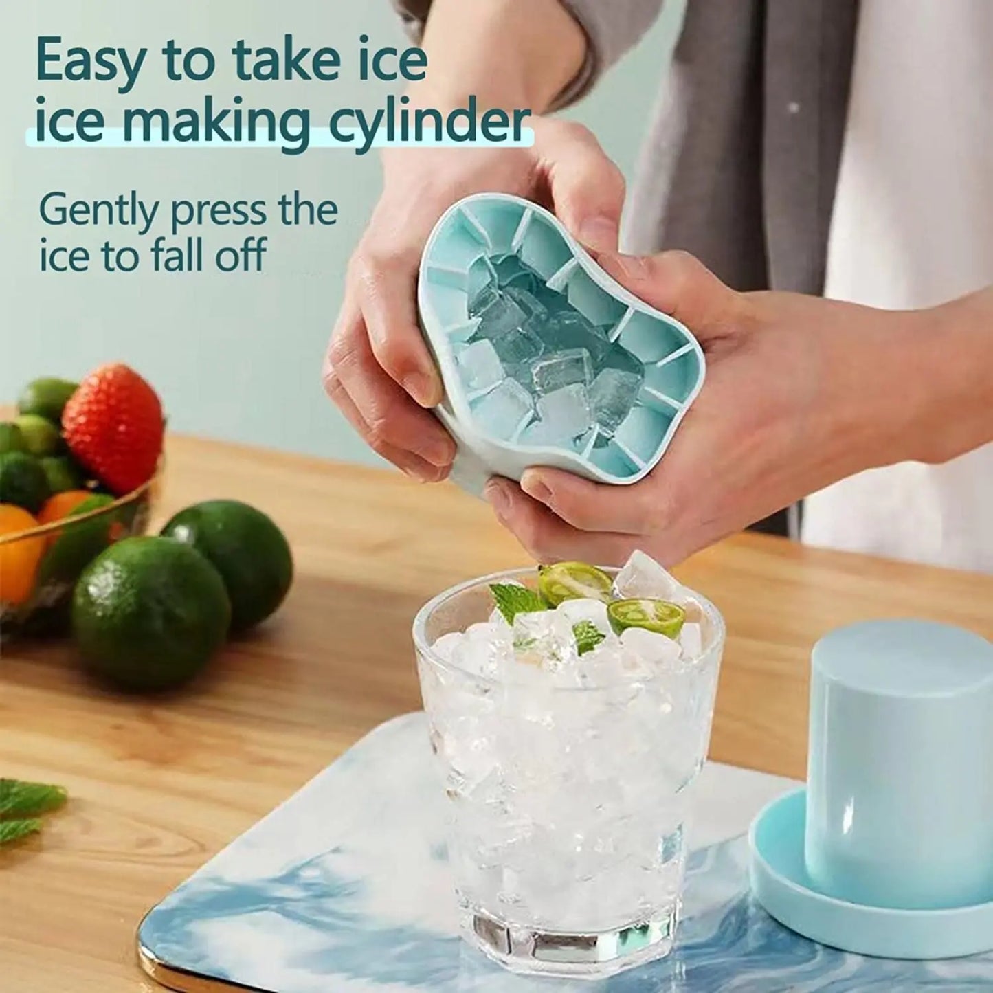ChillDrop Ice Maker — Silicone Ice Bucket