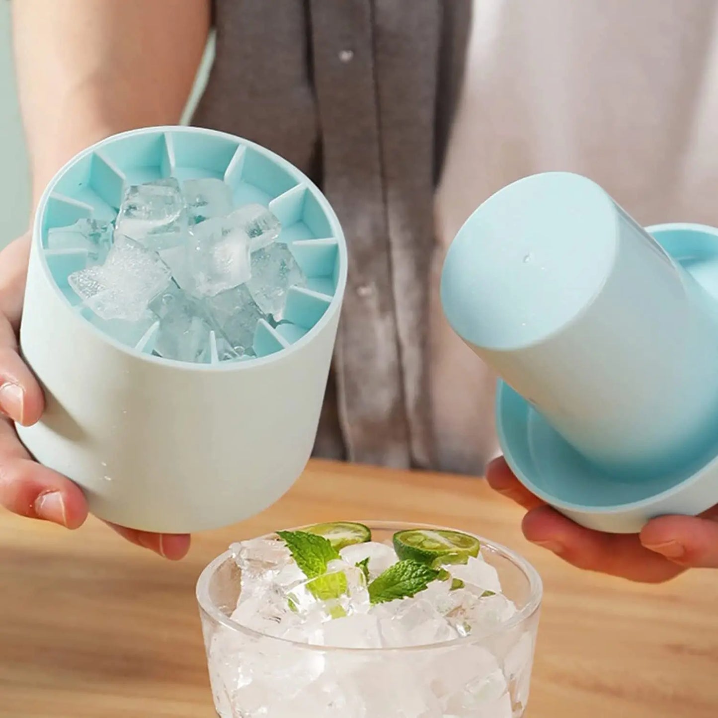 ChillDrop Ice Maker — Silicone Ice Bucket