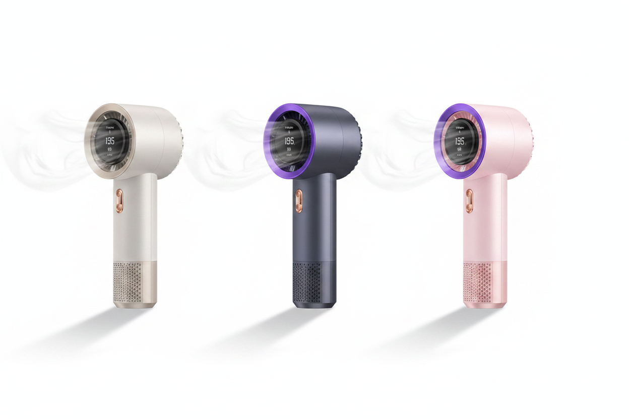 AirWave Handheld Fan — Rechargeable Portable Cooler