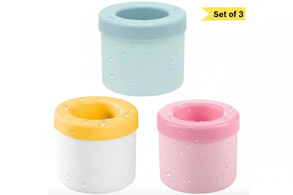 ChillDrop Ice Maker — Silicone Ice Bucket